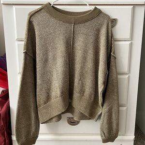 NWOT SO Green Cropped Sweater - Juniors Large